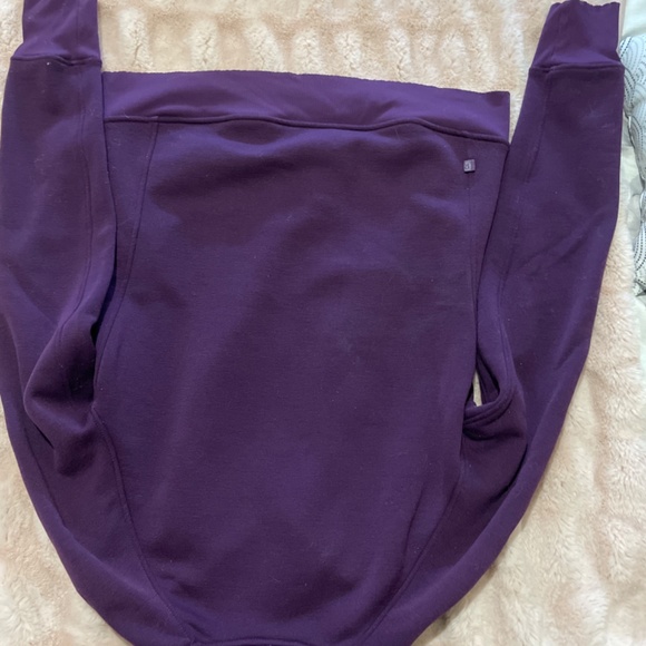 Nearly new Lululemon purple full zip sweater. - Picture 3 of 4